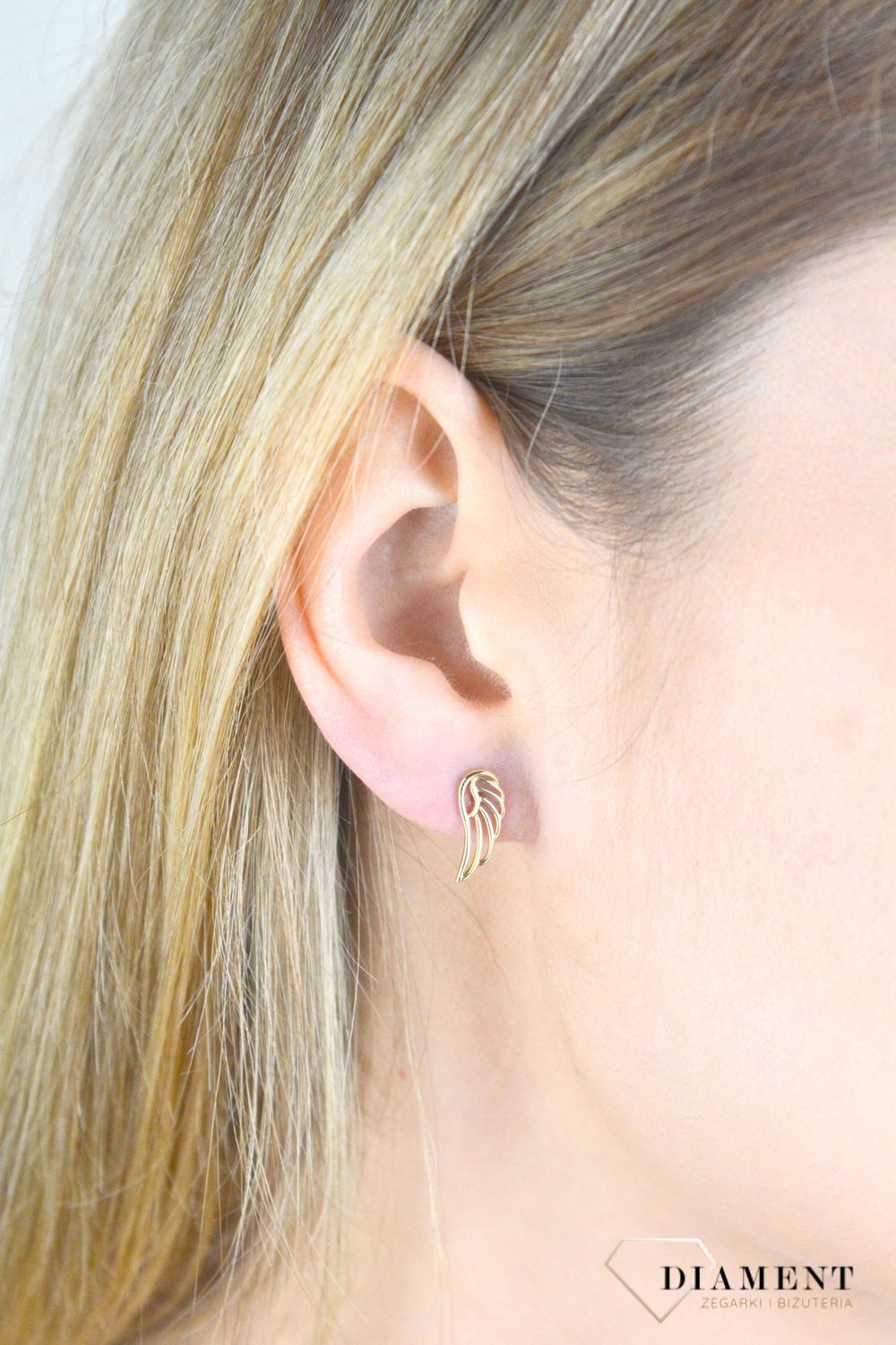 Złote kolczyki 375 skrzydełka wkrętki KL 10930 375.jpg